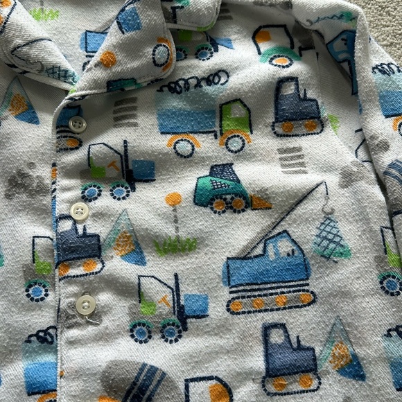 Pottery Barn Kids Trucks Pajama set - Picture 2 of 5